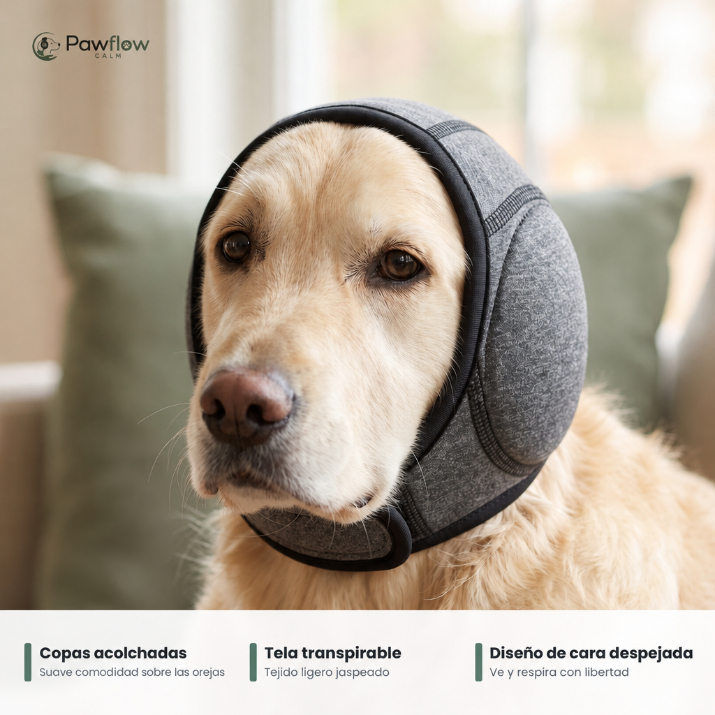 Orejeras acolchadas y transpirables para perros