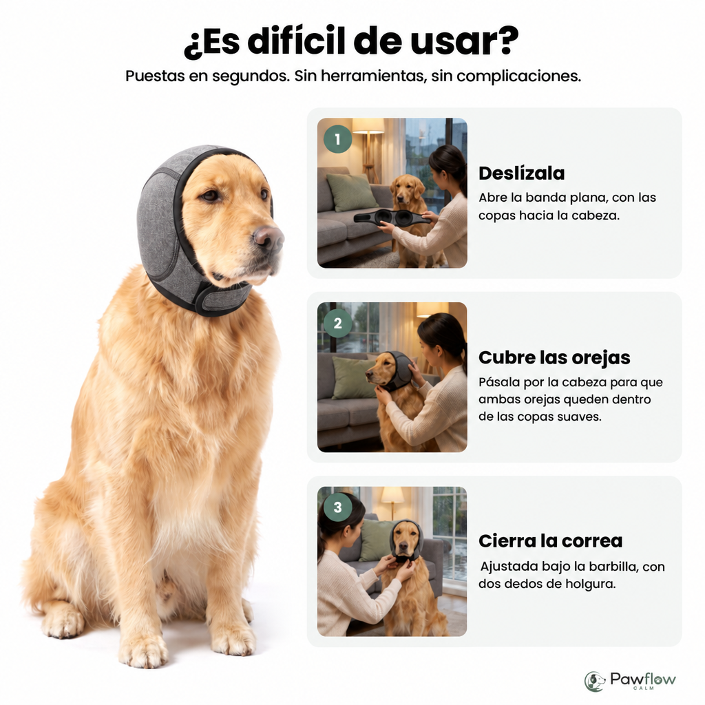 Cómo poner las orejeras en 3 pasos